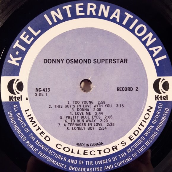 Donny Osmond - Superstar - Vinyl 2 LP Record - Picture 6 of 7
